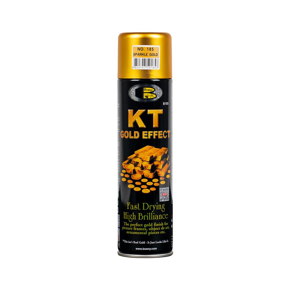 สีสเปรย์ BOSNY KT GOLD EFFECT 185 สี SPARKLE GOLD 200 ซีซี_1