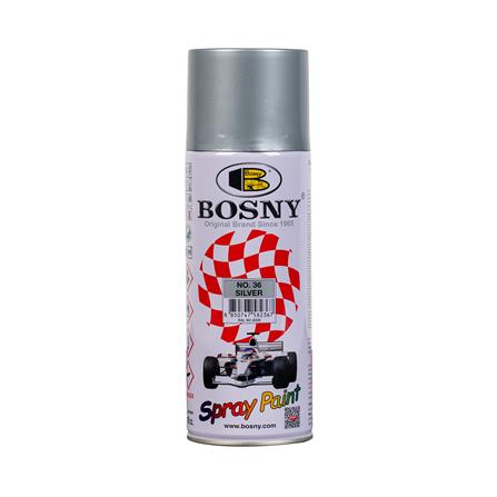 สีสเปรย์ BOSNY 36 สีเงิน 400 ซีซี