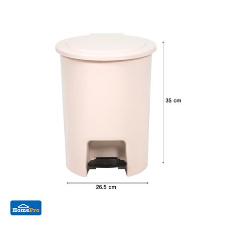 ถังขยะเหยียบกลม ACCO PASTEL 542 ขนาด 12L สีเบจ_6