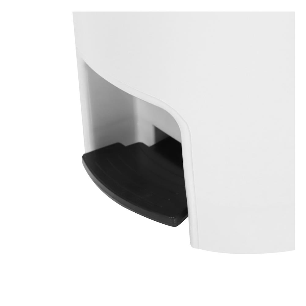 ถังขยะเหยียบกลม ACCO PASTEL 542 12 ลิตร สีขาว