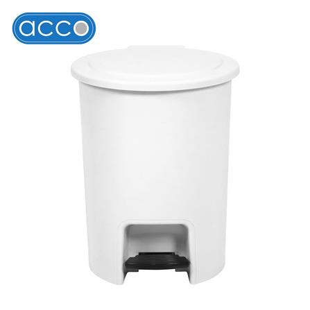 ถังขยะเหยียบกลม ACCO PASTEL 542 12 ลิตร สีขาว