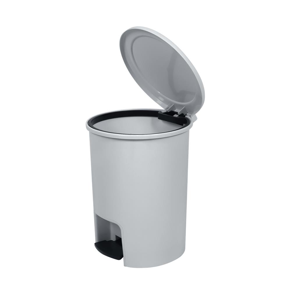 ถังขยะเหยียบกลม ACCO PASTEL 542 ขนาด 12L สีเทา