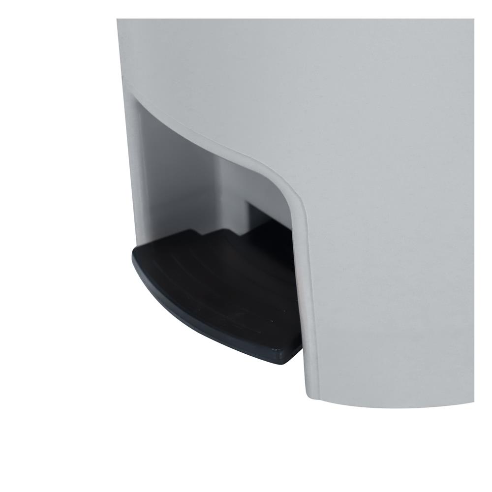 ถังขยะเหยียบกลม ACCO PASTEL 542 ขนาด 12L สีเทา