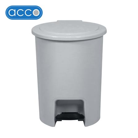 ถังขยะเหยียบกลม ACCO PASTEL 542 ขนาด 12L สีเทา