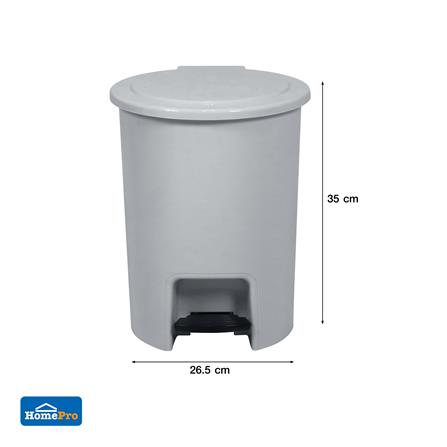 ถังขยะเหยียบกลม ACCO PASTEL 542 ขนาด 12L สีเทา_6