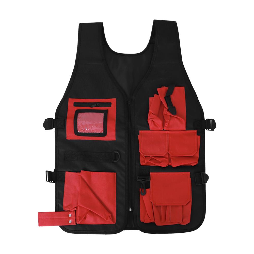 เสื้อกั๊กอเนกประสงค์ BAIDUN สีดำ-แดง