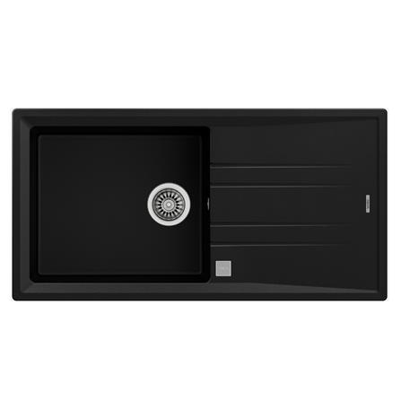 ซิงค์ฝัง 1หลุม 1ที่พัก TEKA STONE 60 BTG แกรนิต สีดำ_0