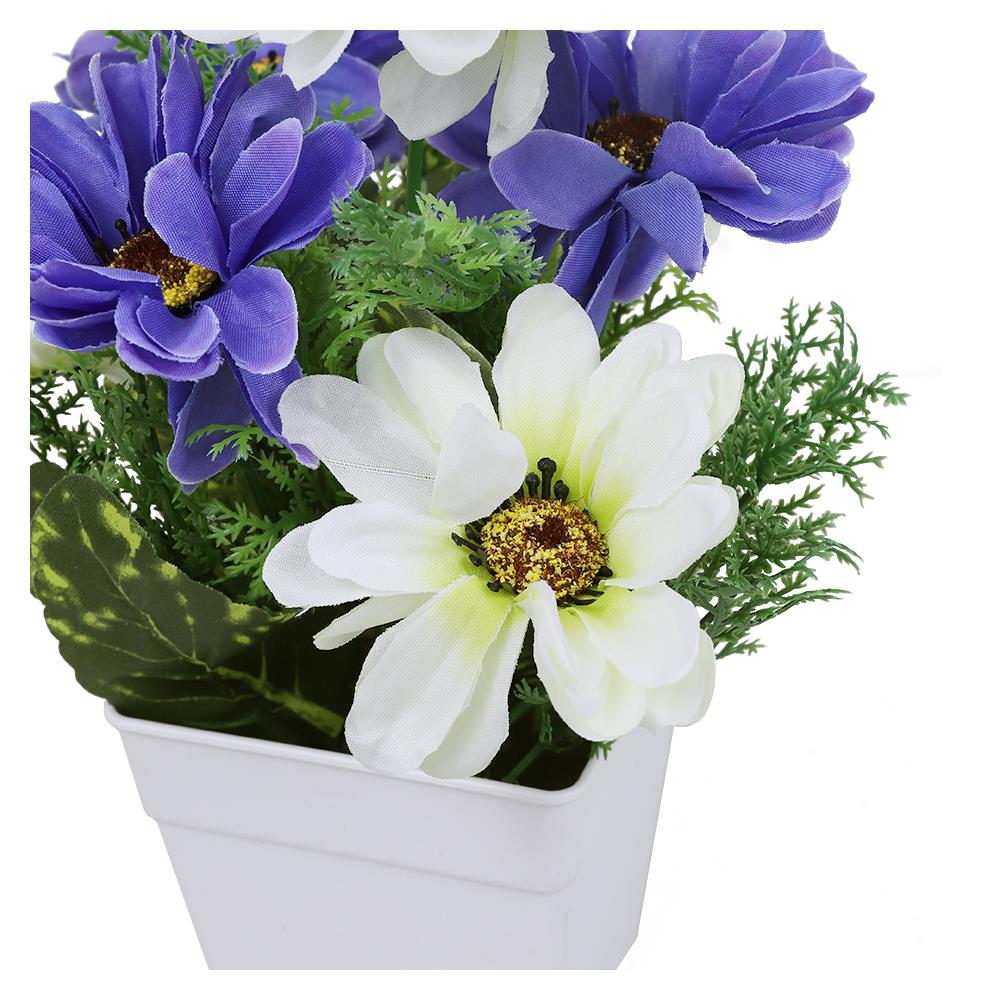 ดอกไม้ประดิษฐ์ในกระถาง ME LIVING BAAN CHEUN สีฟ้า