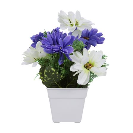 ดอกไม้ประดิษฐ์ในกระถาง ME LIVING BAAN CHEUN สีฟ้า