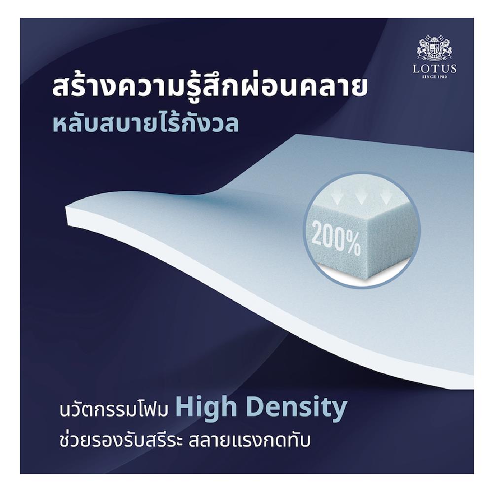 ที่นอน 5 ฟุต LOTUS NORTHLIGHT I พร้อมหมอนหนุน 2 ชิ้น