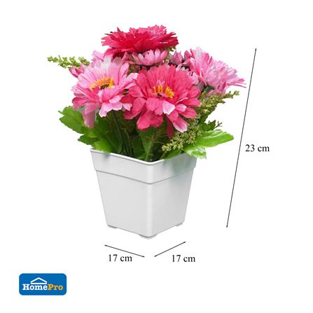 ดอกไม้ประดิษฐ์ในกระถาง ME LIVING DAISY สีชมพู_4