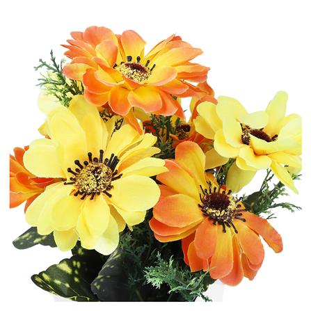 ดอกไม้ประดิษฐ์ในกระถาง ME LIVING BAAN CHEUN สีส้ม_1