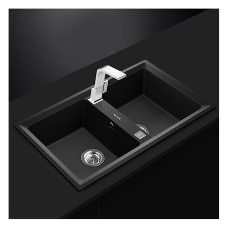 ซิงค์ฝัง 2หลุม TEKA STONE 90B-TG สีดำ_1