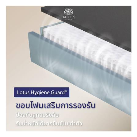 ที่นอนพ็อกเก็ตสปริง 5 ฟุต LOTUS รุ่น CASTLE พร้อมหมอนหนุน 2 ใบ_5