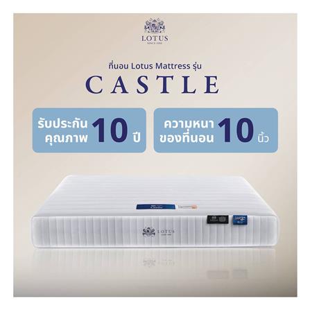 ที่นอนพ็อกเก็ตสปริง 5 ฟุต LOTUS รุ่น CASTLE พร้อมหมอนหนุน 2 ใบ_10