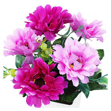ดอกไม้ประดิษฐ์ในกระถาง ME LIVING DAISY สีม่วง_1