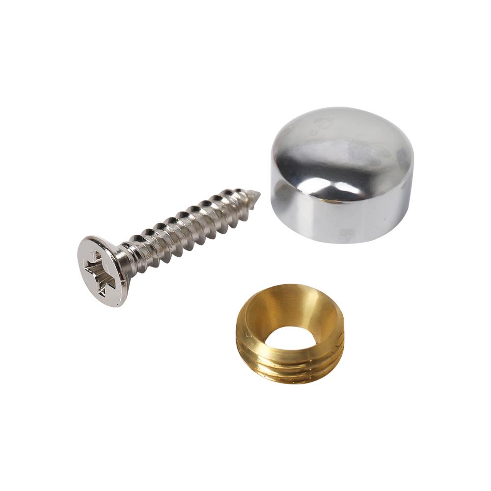 ตัวยึดมุมกระจกหัวมน BIH 1/2 นิ้ว แพ็ก 4 ชิ้น