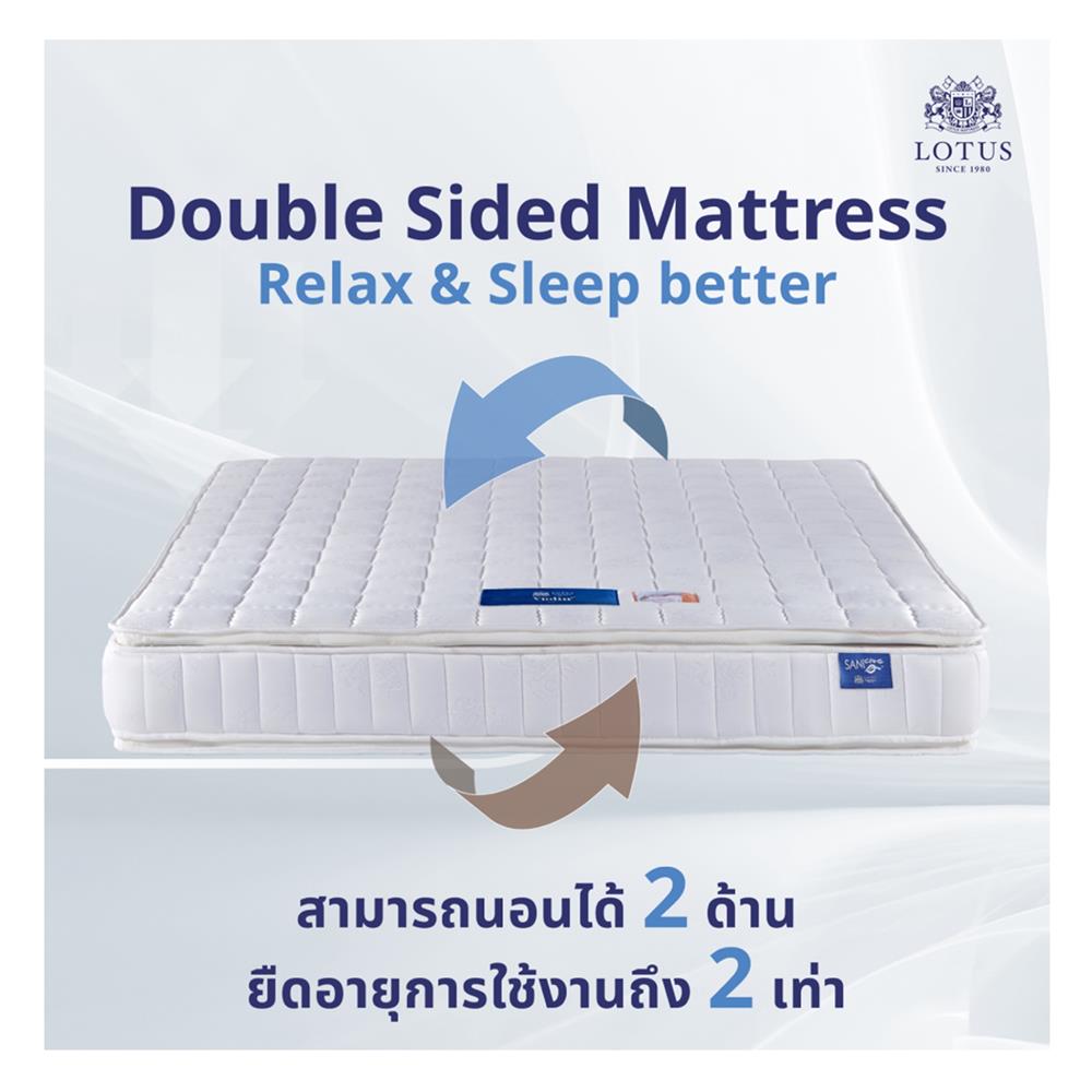 ที่นอน 5 ฟุต LOTUS VIOLIN พร้อมหมอนหนุน 2 ชิ้น