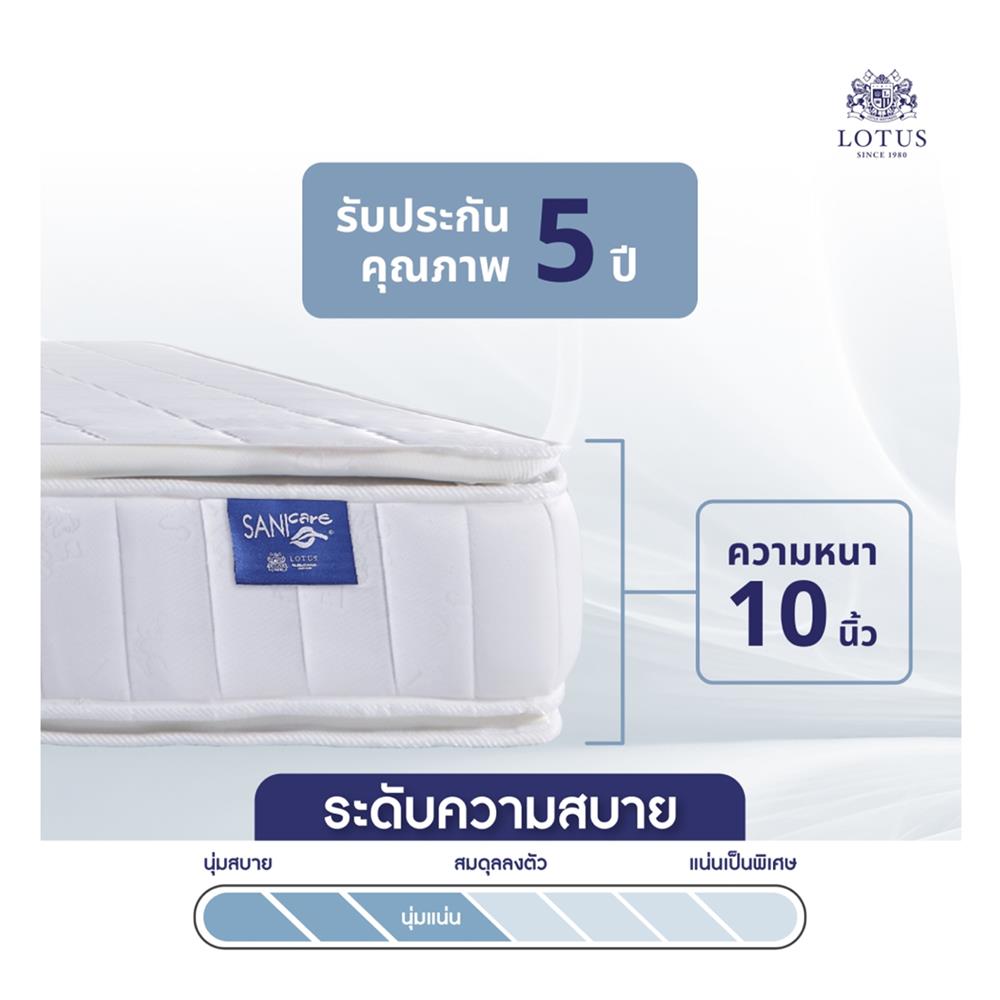 ที่นอน 5 ฟุต LOTUS VIOLIN พร้อมหมอนหนุน 2 ชิ้น