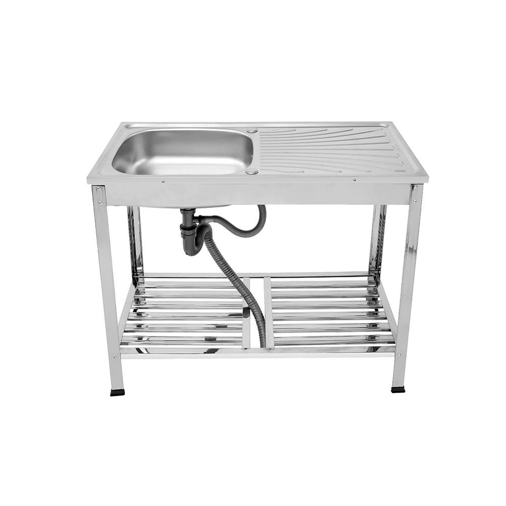 ซิงค์ขาตั้ง 1 หลุม 1 ที่พัก DYNA HOME FS-9643 JT สเตนเลส