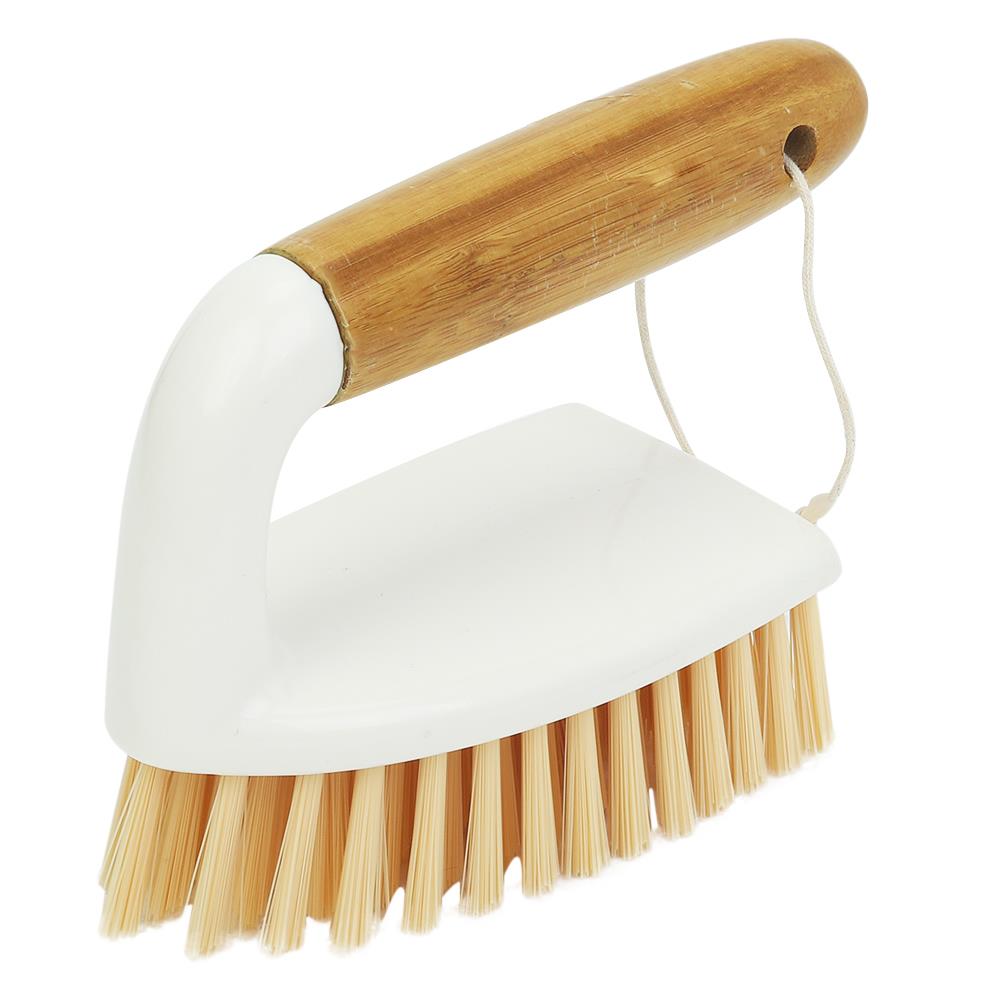 แปรงทำความสะอาดทรงเตารีด ACCO BAMBOO สีครีม