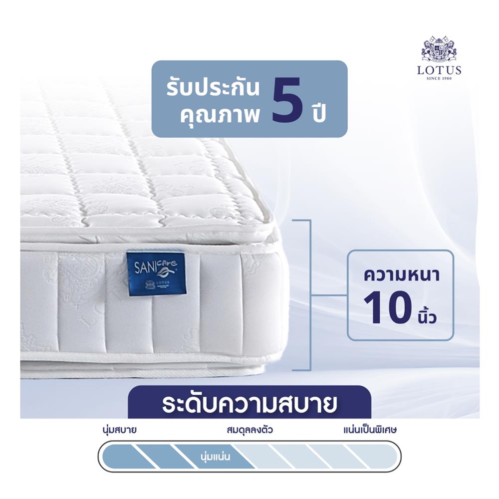 ที่นอน 6 ฟุต LOTUS NORTHLIGHT II พร้อมหมอนหนุน 2 ชิ้น