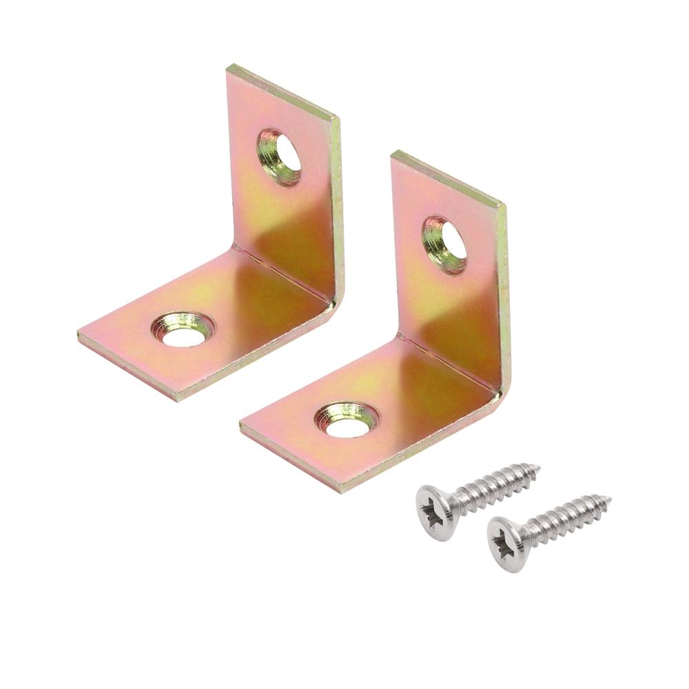 เหล็กฉากตัว L BIH S-0445Y 20x30x2 มม. 2 รู แพ็ก 4 ชิ้น