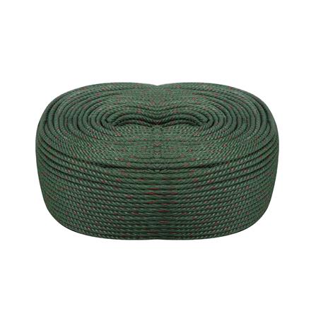 เชือกไนลอน TOPTUL 6 มม.X190 ม. สีเขียวขี้ม้า