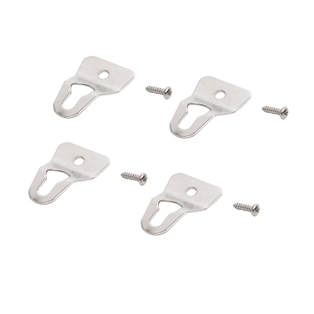 หูแขวนกรอปรูปสามเหลี่ยมขางอเล็ก BIH S-0170NI แพ็ก 4 ชิ้น