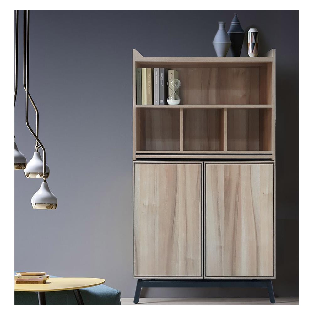 ตู้สูงบานเปิด BURO HAUS CT-80 สีอโรม่าโอ๊ค