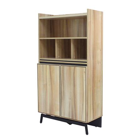 ตู้สูงบานเปิด BURO HAUS CT-80 สีอโรม่าโอ๊ค_0