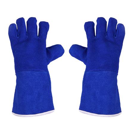 ถุงมือหนังท้องติดซับทนความร้อน PROSIRY SAFE 13 นิ้ว สีน้ำเงิน_0