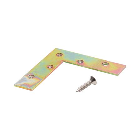 เหล็กฉากตัว L BIH S-0440Y 25x100x2 มม. 5 รู แพ็ก 4 ชิ้น