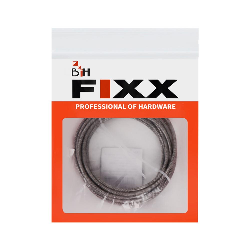 ลวดสลิงหุ้มพลาสติก BIH 2.4X4 มม. 5 เมตร