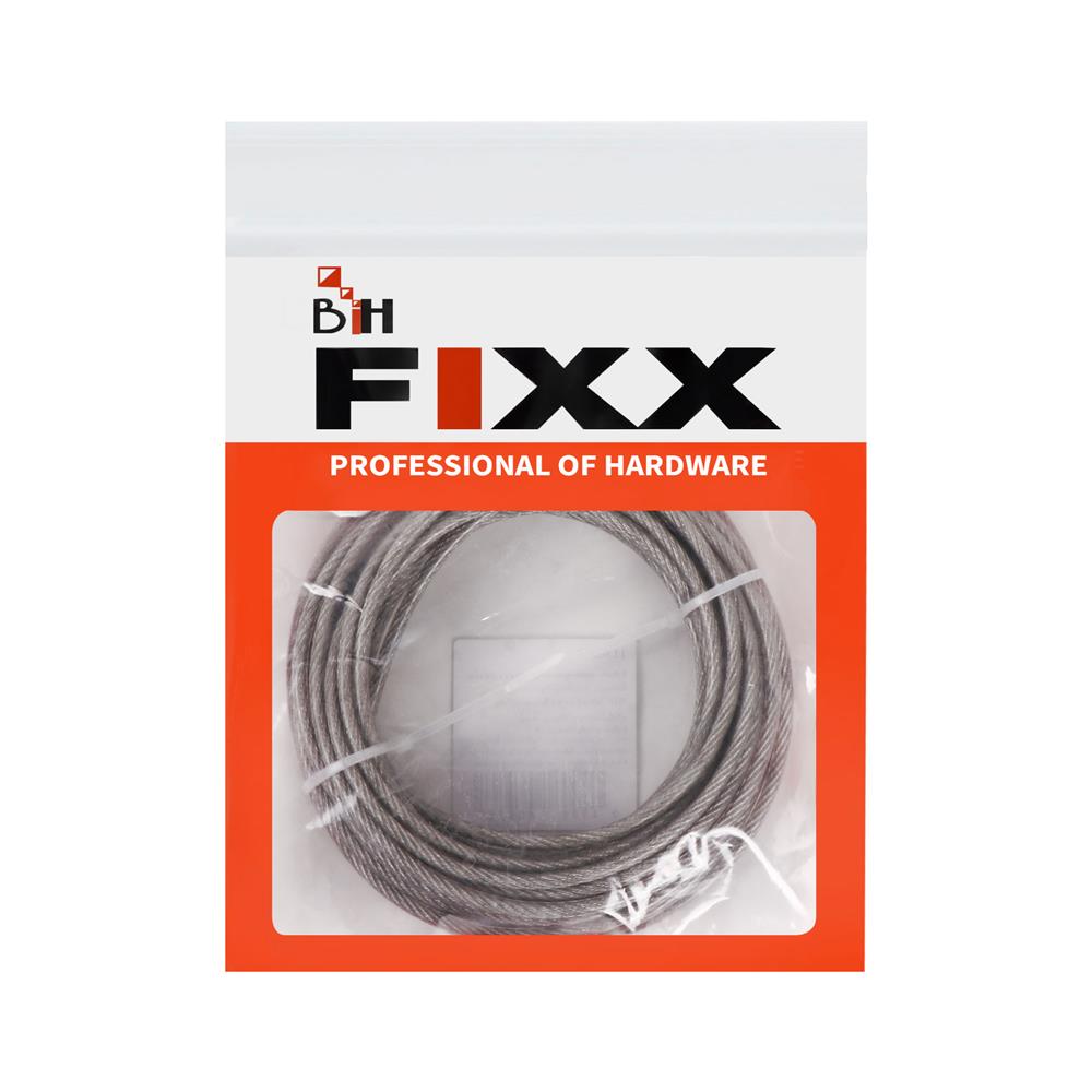 ลวดสลิงหุ้มพลาสติก BIH 2.4X4 มม. 10 เมตร