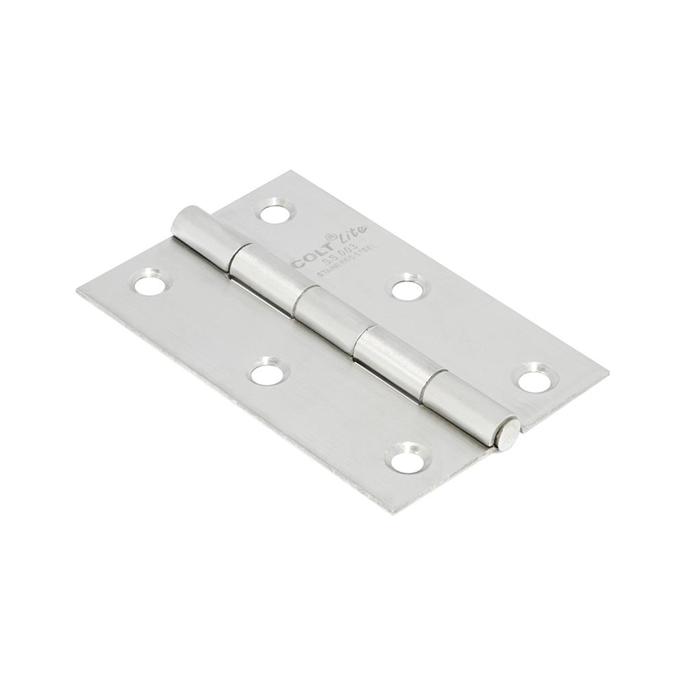 บานพับ 3.5X2.25 นิ้ว X 1.5 มม. COLT LITE 003 สีสเตนเลส (แพ็ก 3 ชิ้น)