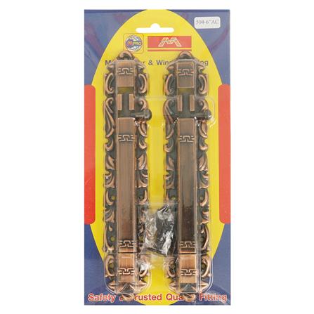 กลอนทั่วไป M.PRO 504 6 นิ้ว สีทองแดงรมดำ (แพ็ก 2 ชิ้น)_2