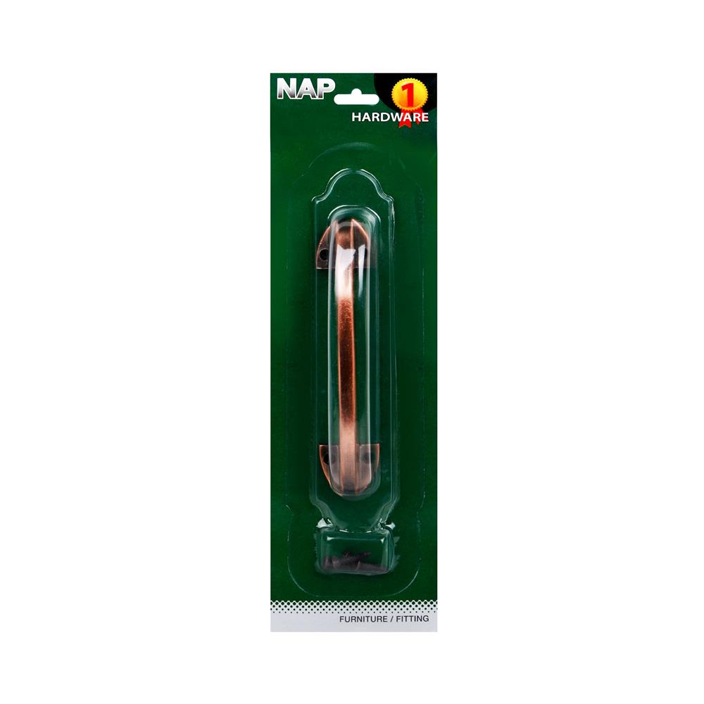 มือจับลายเรียบ NAP 904 140 มม. สีทองแดงรมดำ