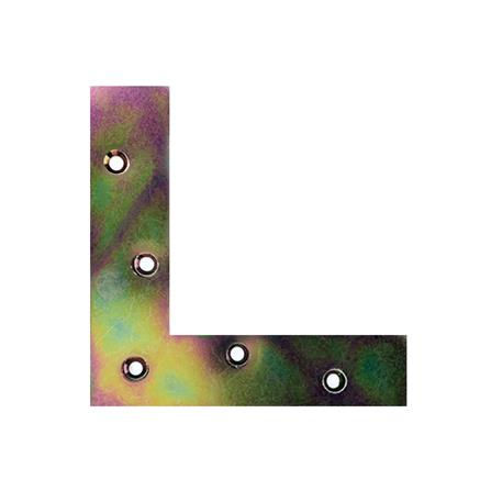 เหล็กฉากตัว L BIH S-0439Y 23x100x2 มม. 5 รู แพ็ก 4 ชิ้น