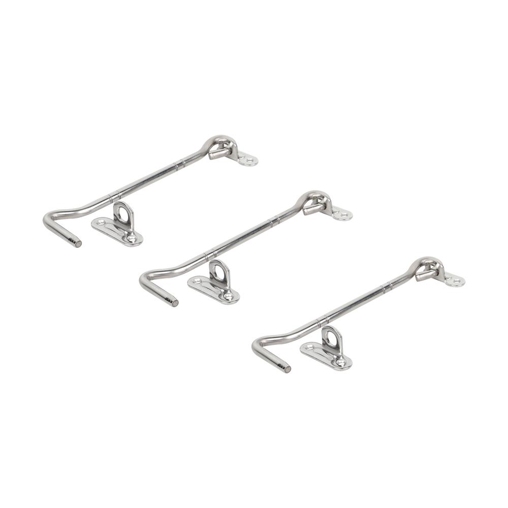 ขอสับ NAP 352 6 นิ้ว สีสเตนเลส (แพ็ก 3 ชิ้น)