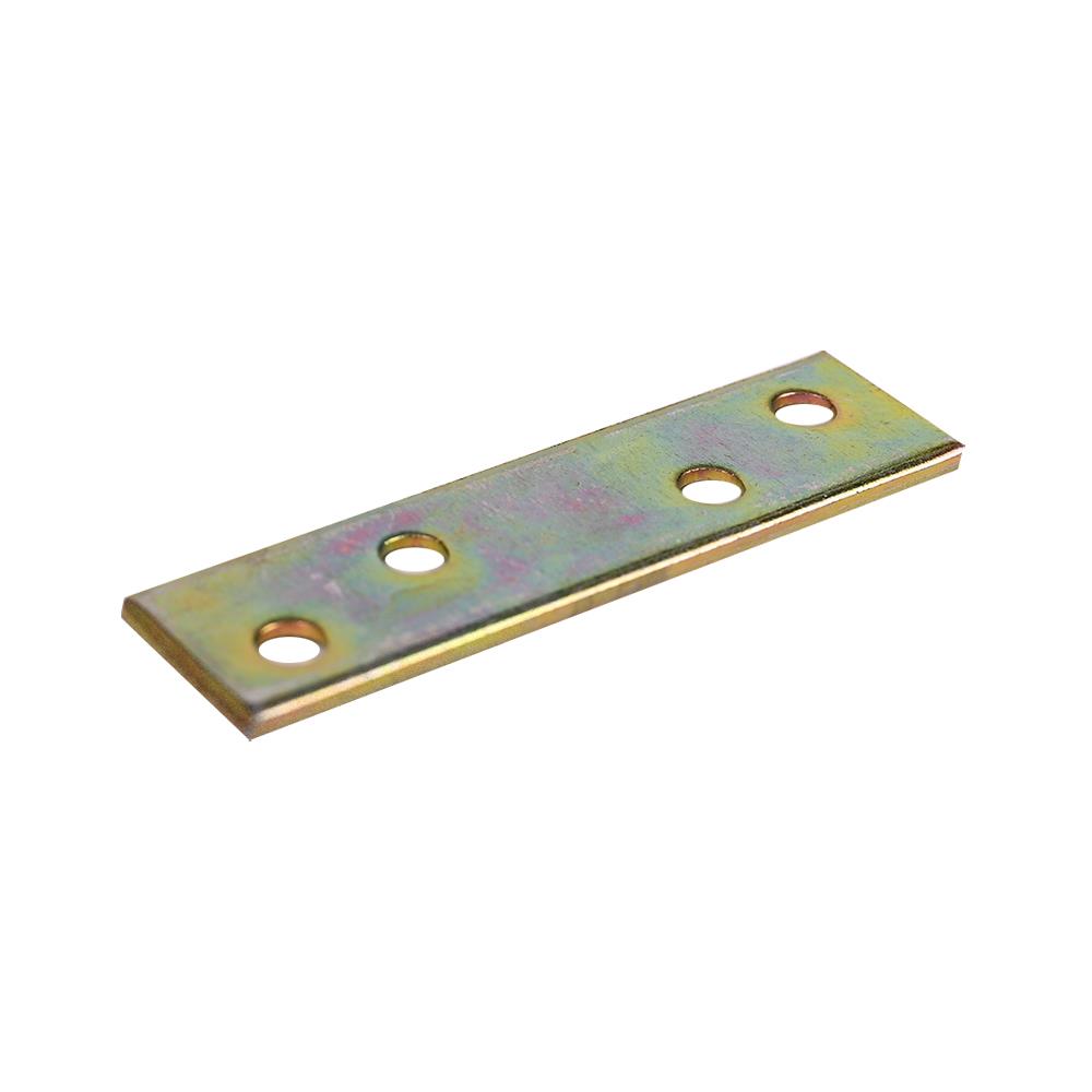 เหล็กแบนเล็ก 4 รู BIH S-0453Y 15x56x2 มม. แพ็ก 4 ชิ้น