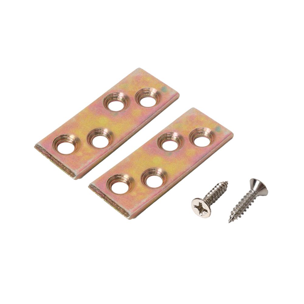 เหล็กแบนเล็ก 4 รู BIH S-0452Y 15x36x2 มม. แพ็ก 4 ชิ้น