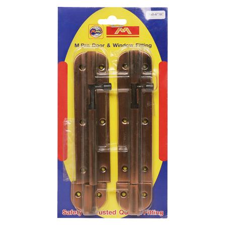 กลอนทั่วไป M.PRO 360 6 นิ้ว สีทองแดงรมดำ (แพ็ก 2 ชิ้น)_1