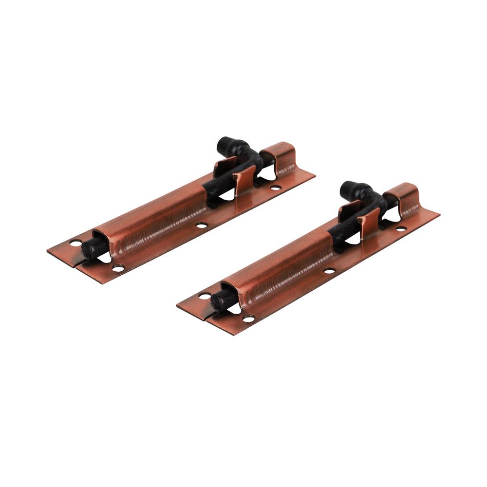 กลอนทั่วไป NAP 744 4 นิ้ว สีทองแดงรมดำ (แพ็ก 2 ชิ้น)