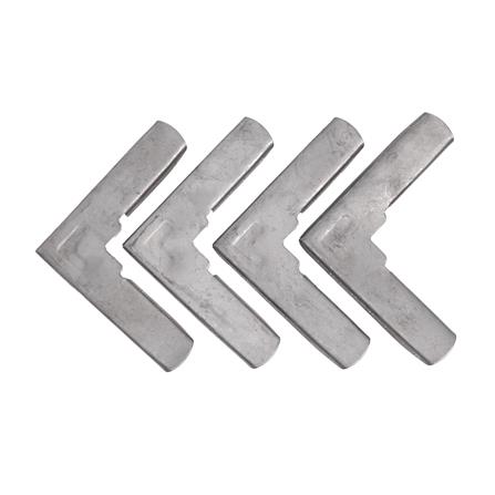 มุมประตู BIH สีเงิน แพ็ก 4 ชิ้น