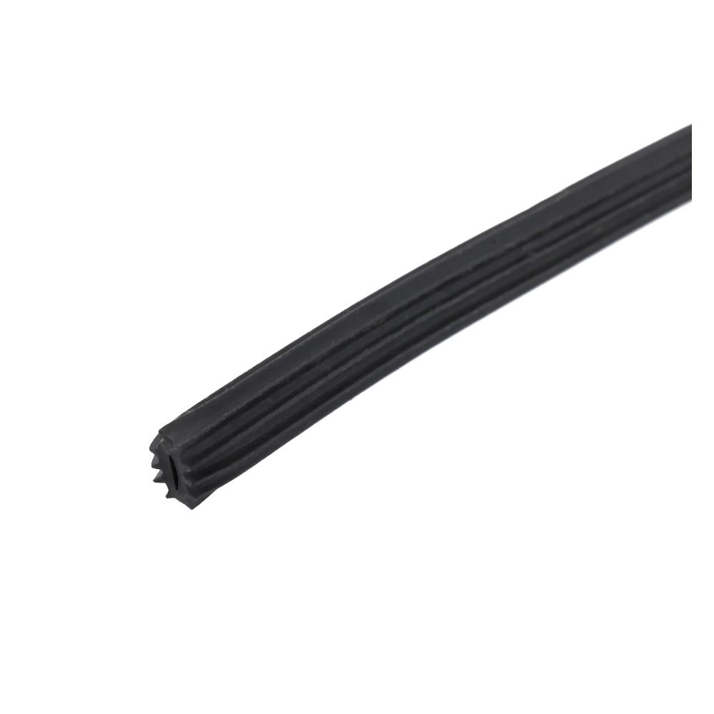 เส้นอัดยางใส้ไก่อัดมุ้งไฟเบอร์ BIH 15 เมตร สีดำ/สีเทา