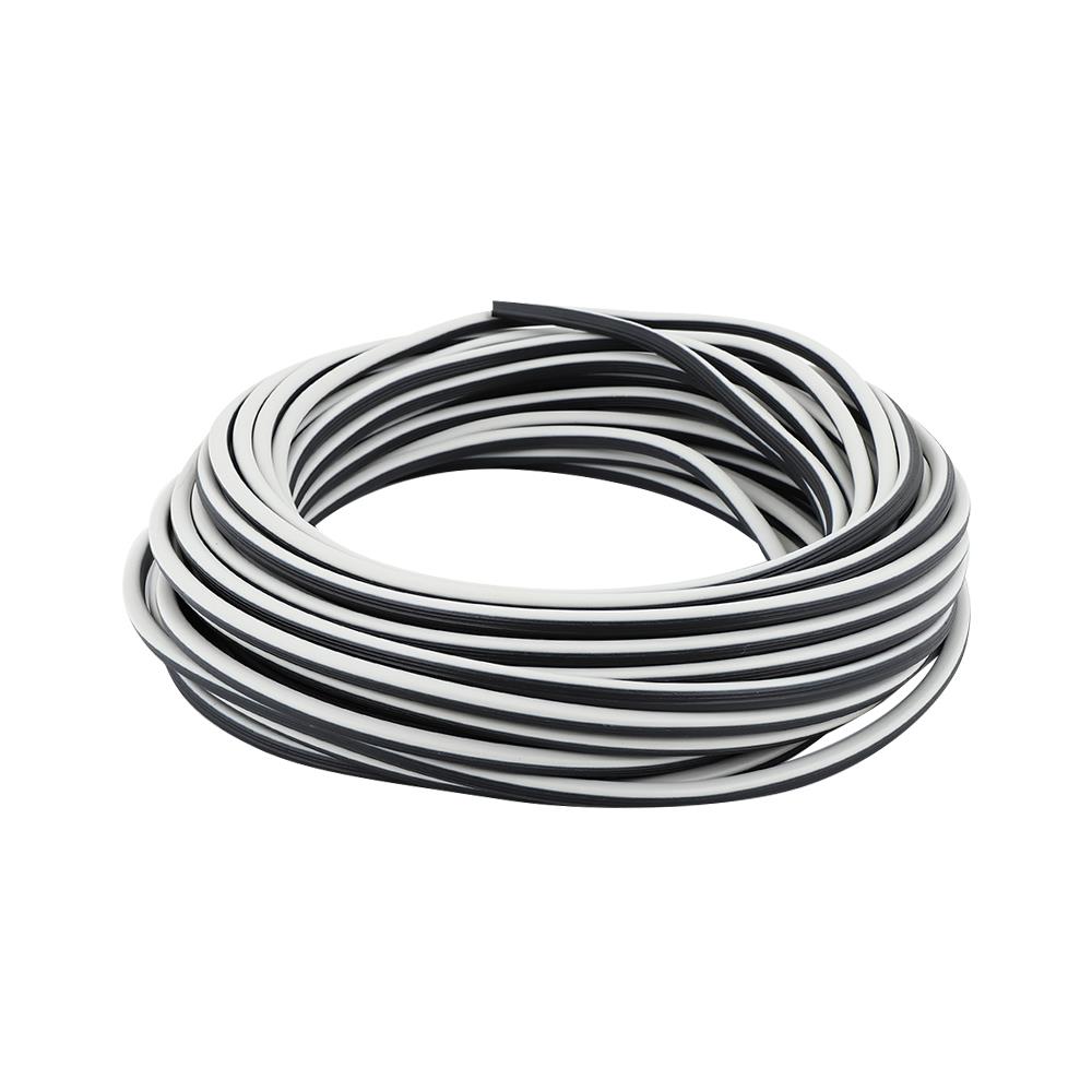 เส้นอัดยางมุ้งอลูมิเนียม BIH 15 เมตร สีดำ/สีเทา