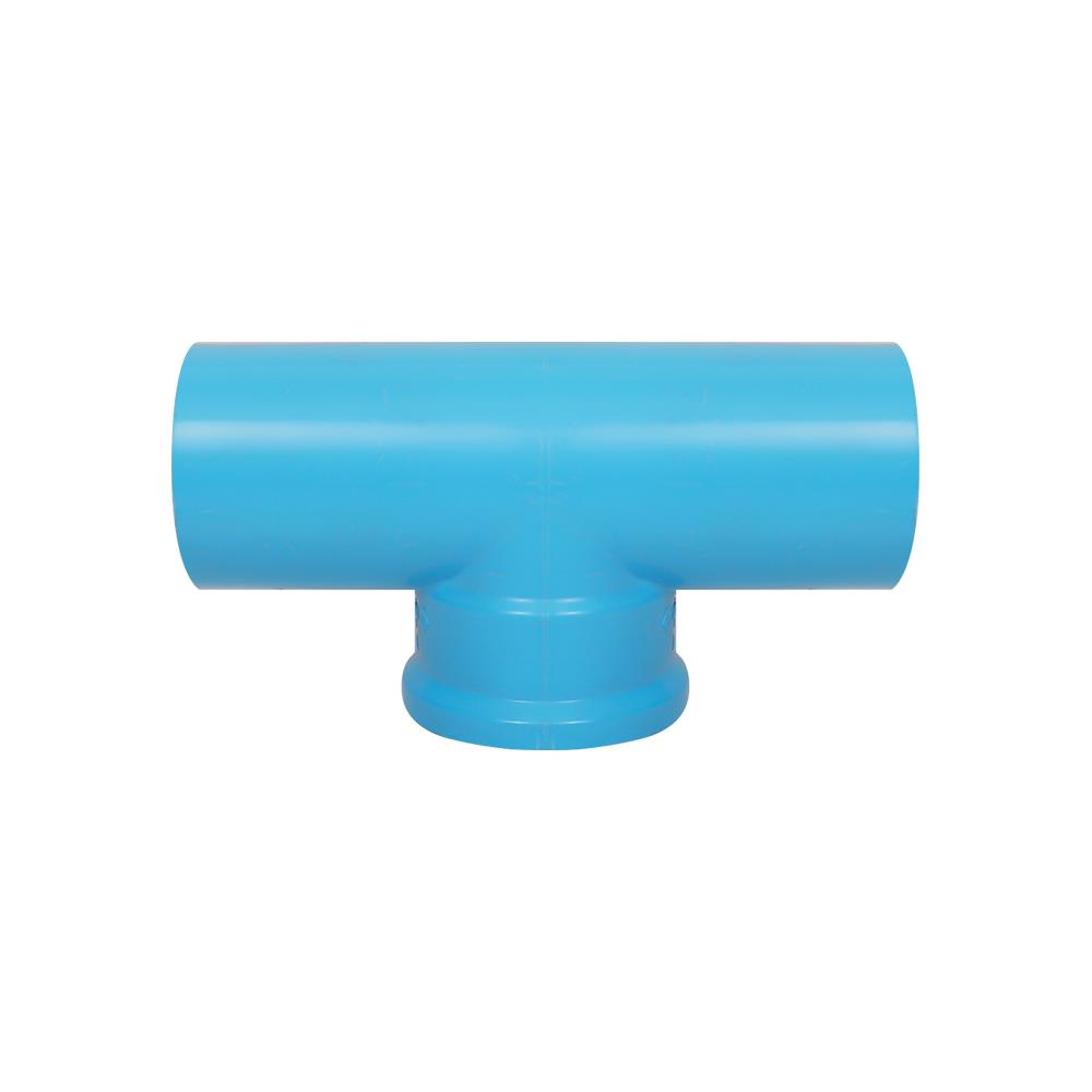 ข้อต่อสามทางเกลียวใน SCG 1 นิ้ว สีฟ้า