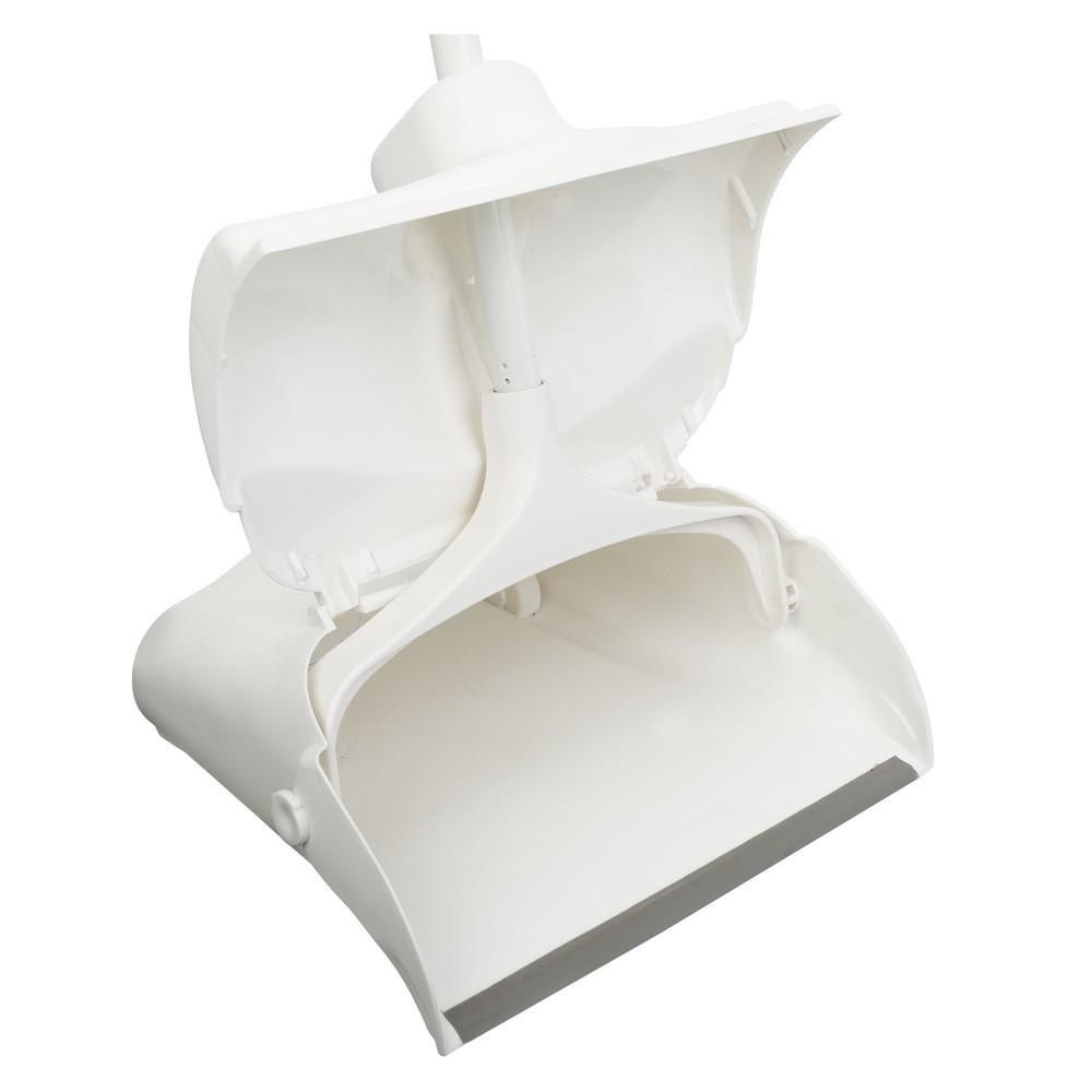 ชุดไม้กวาดที่โกยพร้อมฝาปิด ACCO YJ-1860 11 นิ้ว สีขาว