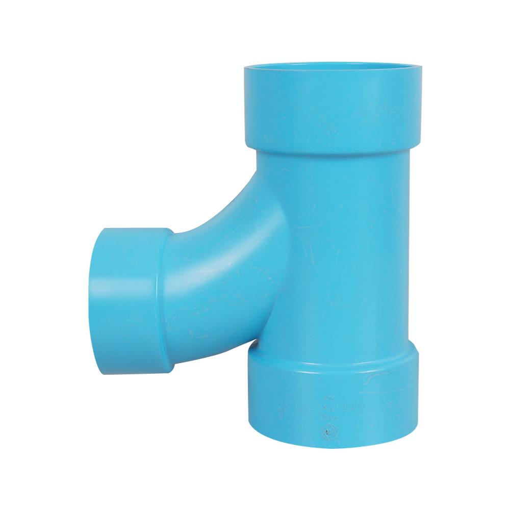 ข้อต่อสามทางทีวายลด-บาง SCG 3 นิ้วx2 1/2 นิ้ว สีฟ้า